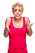 Frustration, Stress and Confusion, Young Woman Looking Anxious