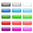 25 Vektor Buttons rechteckig