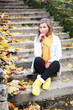 on stairs