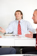 During a business meeting
