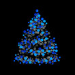 Abstract christmas tree graphic