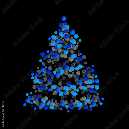 Illustration: Abstract christmas tree graphic Abstract christmas tree graphic