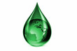 Terre dans une goutte d'eau