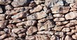 Mauer aus Felsen