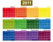 Calendario multicolor 2011