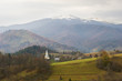 village in Carpathian mountains