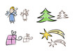 Clipart-Set: Weihnachten und Advent (2 Farbversionen)