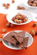 cioccolato nocciole due cioccolato nocciole due