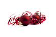 two red christmas balls