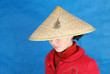 A Young Asian Woman With Wide-...