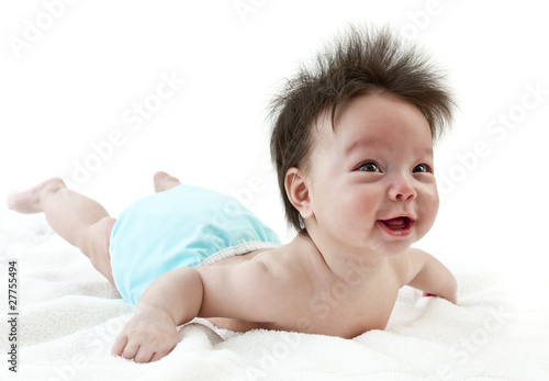 Photo: Baby tummy time Baby tummy time