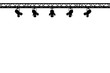 Illustration: silhouette of stage lights on white background silhouette of stage lights on white background