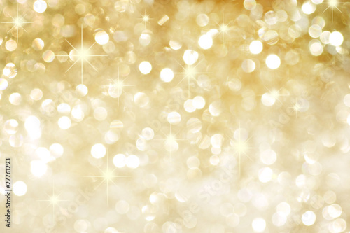 Photo: Golden background with stars Golden background with stars