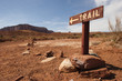 Trail panel in Monument Valley Trail panel in Monument Valley