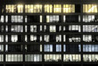 Windows of office are shone LOVE Windows of office are shone LOVE