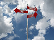 Pointer Past, Present and Future against the sky Pointer Past, Present and Future against the sky