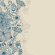 Floral background in blue colors Floral background in blue colors