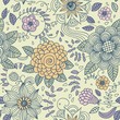 Floral vintage seamless pattern for retro wallpapers Floral vintage seamless pattern for retro wallpapers