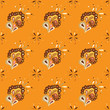 halloween seamless pattern