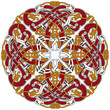Detailed celtic design element with birds