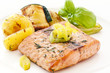 Lachssteak mit Kartoffel Lachssteak mit Kartoffel