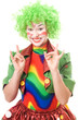 Happy female clown