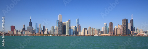 Photo: Chicago city skyline panoramic Chicago city skyline panoramic