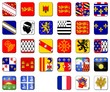 Buttons - Frankreichs Regionen