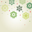 Vector set of snowflakes background