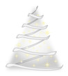 Christmas Tree White - vector