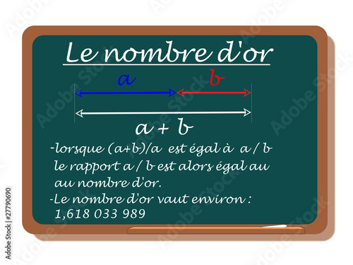 Illustration: LE NOMBRE D'OR LE NOMBRE D'OR