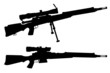 Fusil FRF2 en silhouette