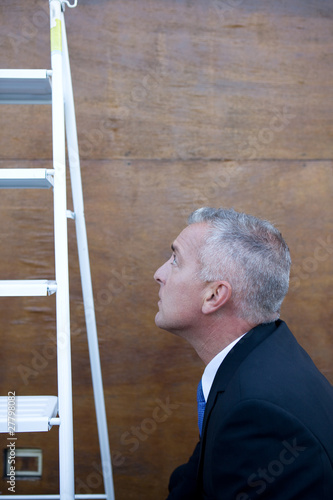 Photo: Climbing up a ladder Climbing up a ladder
