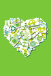 eco symbols heart