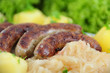 Bratwurst mit Sauerkraut