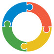 Circular Jigsaw Logo Circular Jigsaw Logo