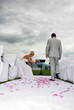 wedding ceremony bride and groom