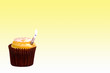 yellow cupcake