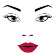 Attractive female face