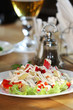 Appetizing salad on a plate - healthy eating