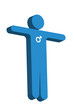 3D Male Symbol