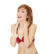 Summer young woman in bikini