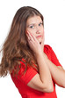 Portrait of a confused girl Portrait of a confused girl