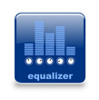Button Equalizer blau