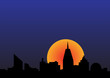 city sunset