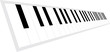 piano keyboard perspective