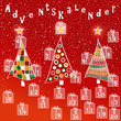 Adventskalender Fröhliche Bäume
