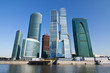 Photo: Skyscrapers of Moscow city under blue sky with clouds Skyscrapers of Moscow city under blue sky with clouds