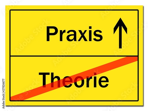 Illustration: Theorie und Praxis Theorie und Praxis