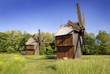 Beautiful landscape with windmill from Ukraine